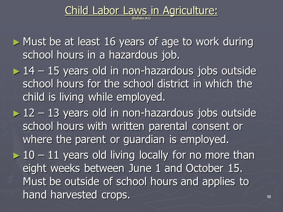 1 Labor Law 2 Fair Labor Standards Act Of 1938 What Precipitated This Law Usda Bulletin 550 Poverty Wages Child Labor Abuse Sweat Shops Ppt Download