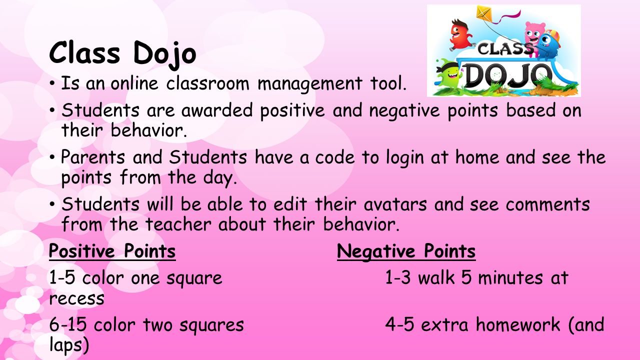 Class Dojo Is an online classroom management tool.