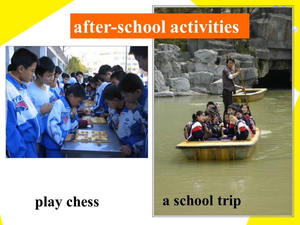 a school trip after-school activities play chess