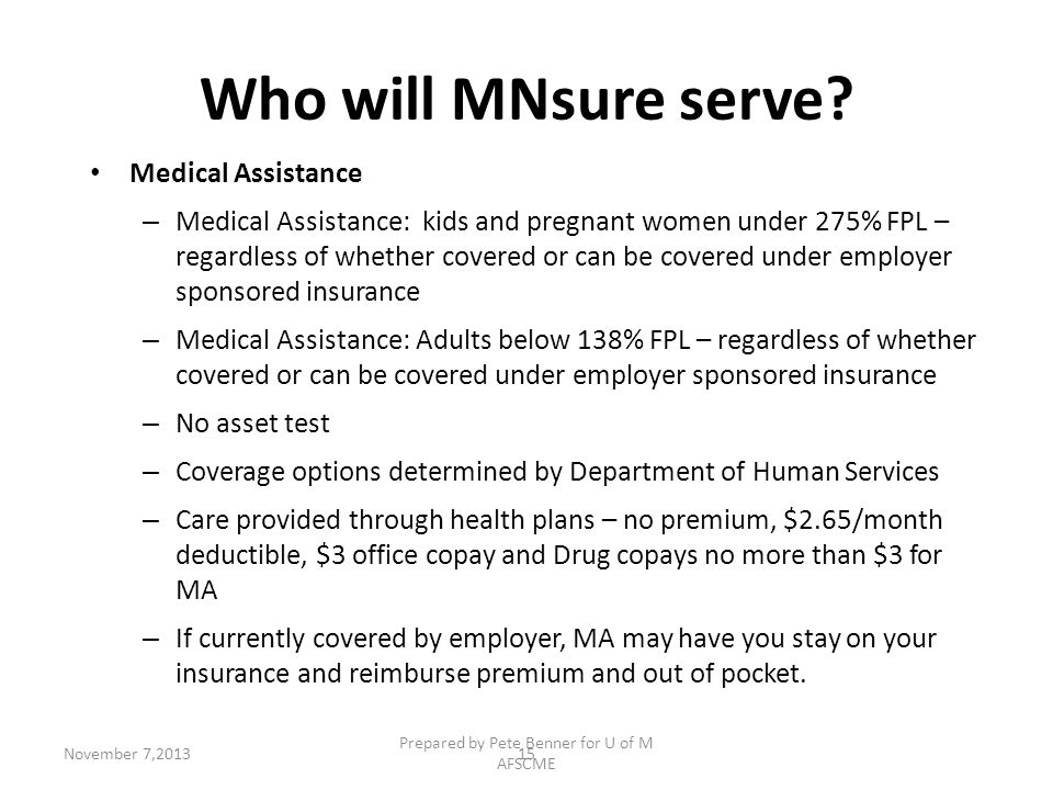 Who will MNsure serve.