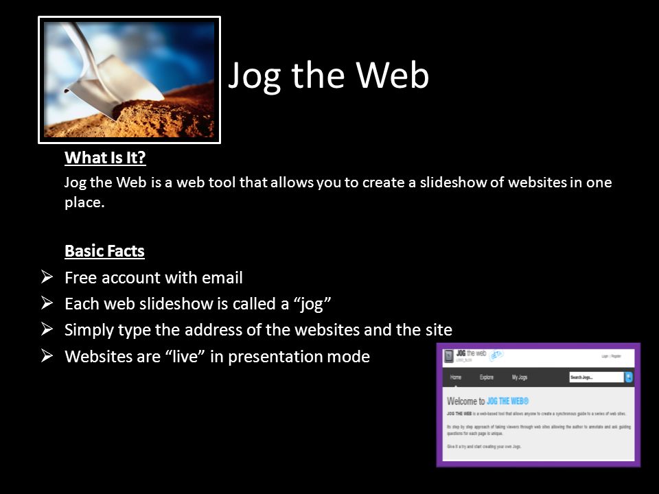 Jog the Web What Is It.