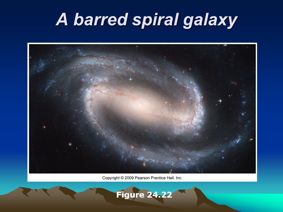 A barred spiral galaxy Figure 24.22