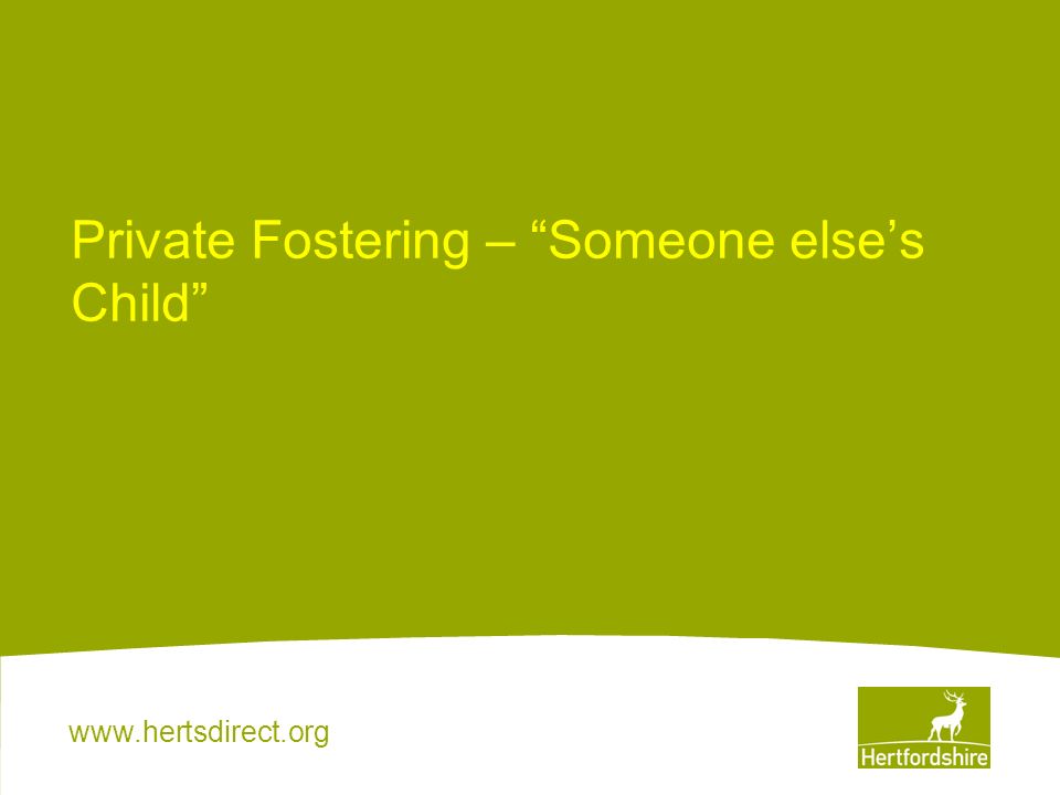 Private Fostering – Someone else’s Child