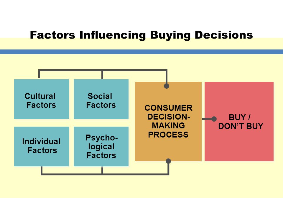 factors that influence purchasing decisions