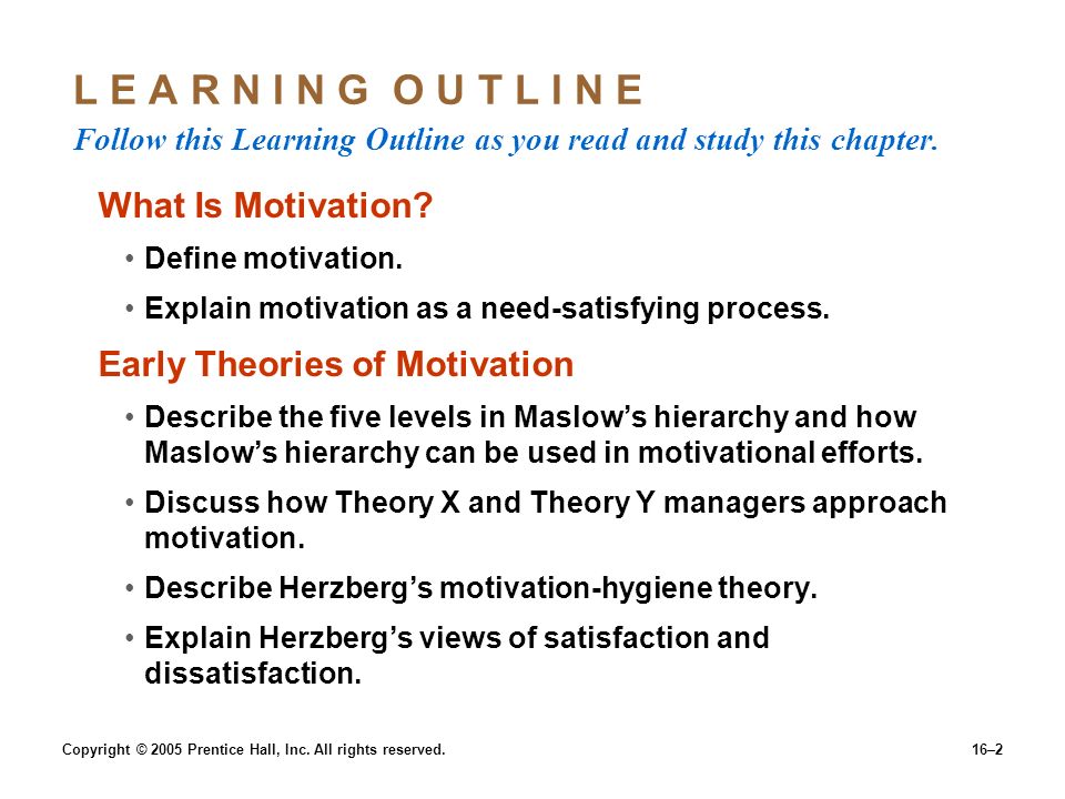 16–2 L E A R N I N G O U T L I N E Follow this Learning Outline as you read and study this chapter.