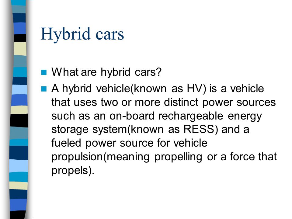 Hybrid Cars Estefania Cantres What Are A 2 Hybrid