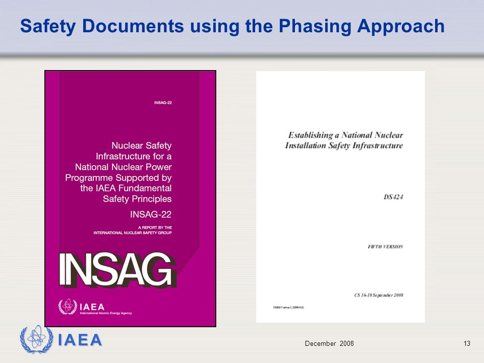 December Safety Documents using the Phasing Approach