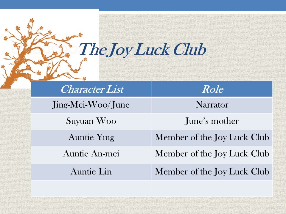 the joy luck club characters