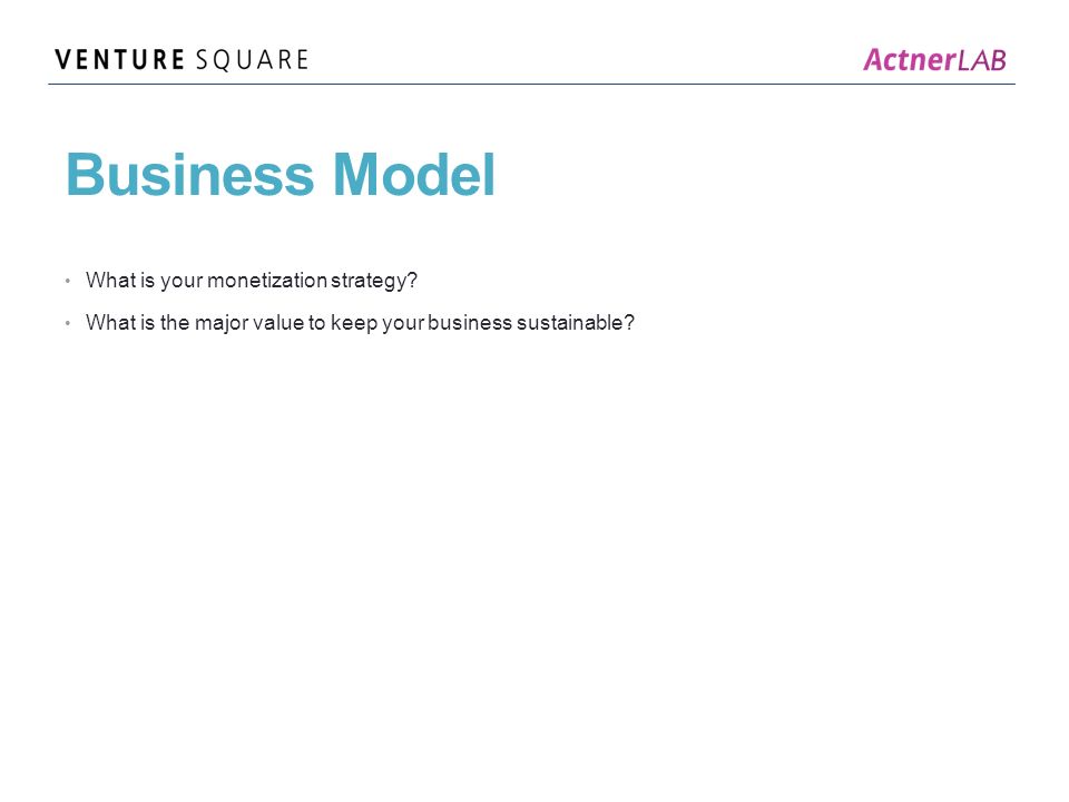 Business Model What is your monetization strategy.