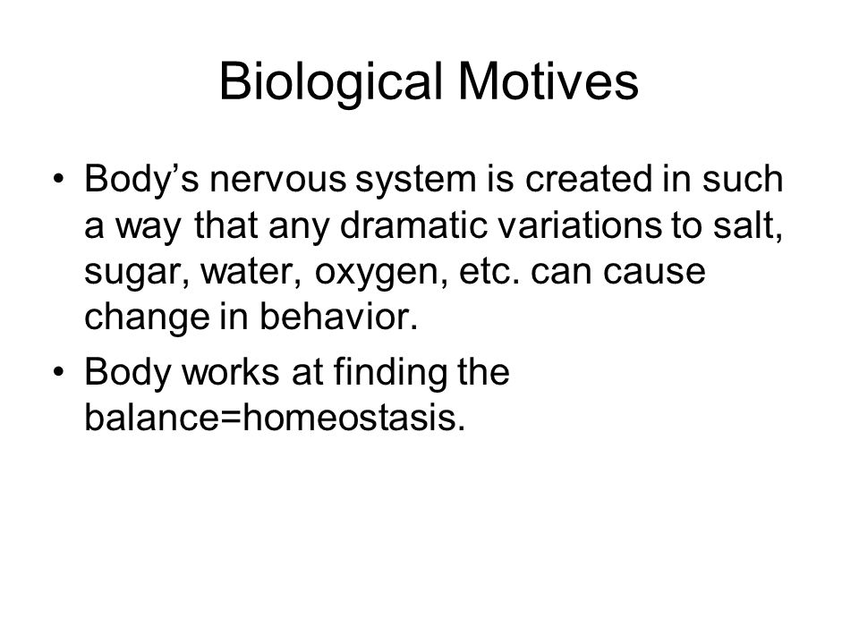 biological motives