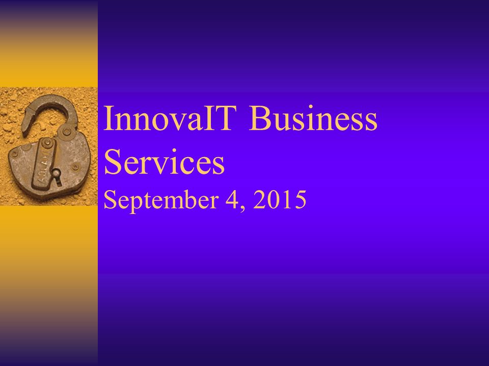 InnovaIT Business Services September 4, 2015