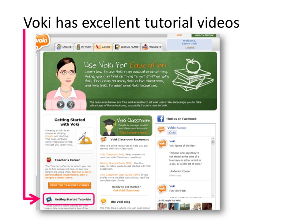 Voki has excellent tutorial videos