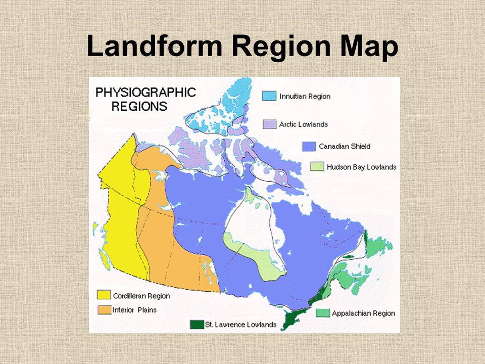 Canada S Landform Regions Glacial Erosion Landform Region Map