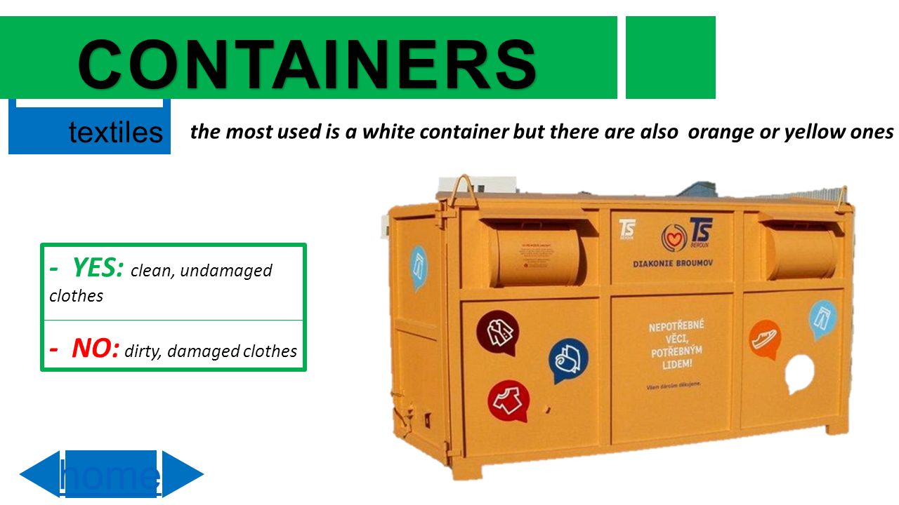 Containers for used clothing - Elkoplast