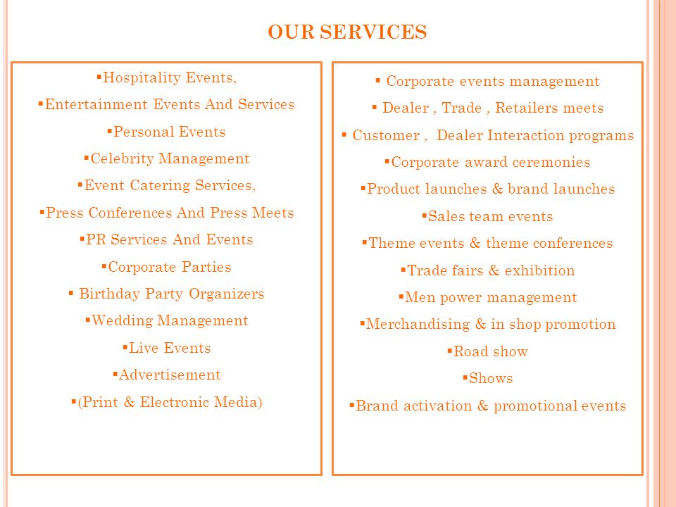 Area of expertise Dreams & Reality Group is an event management Group, able to provide a ONE STOP SHOP facility for all types of events from music festivals and concerts, sports, seminars, fashion shows, Parties, and corporate events, promotion, (Dinners, lunches, breakfasts, conferences, launches and other like occasions.