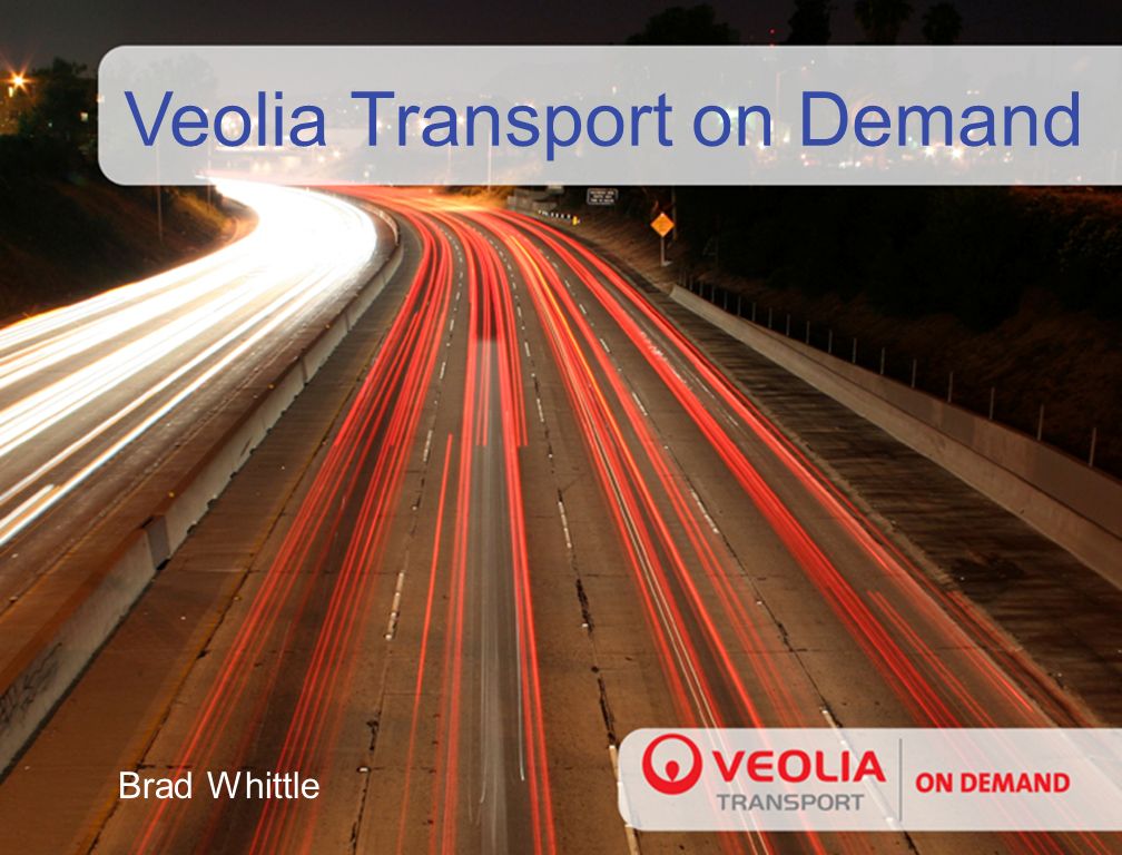 Veolia Transport on Demand Brad Whittle