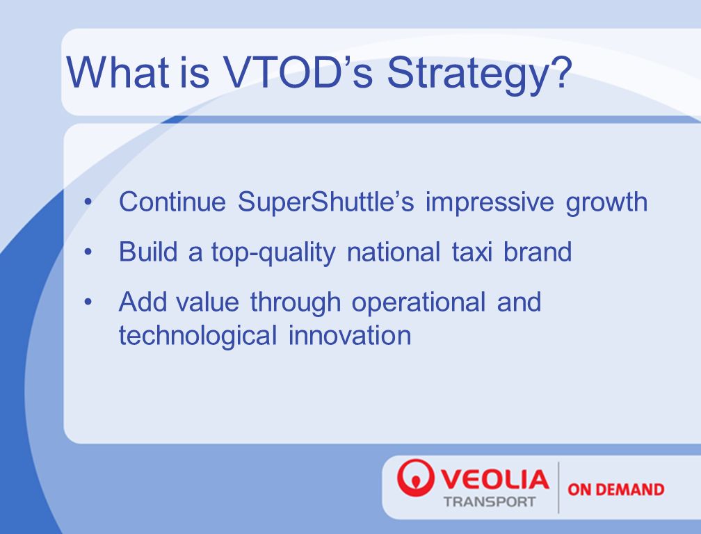 What is VTOD’s Strategy.