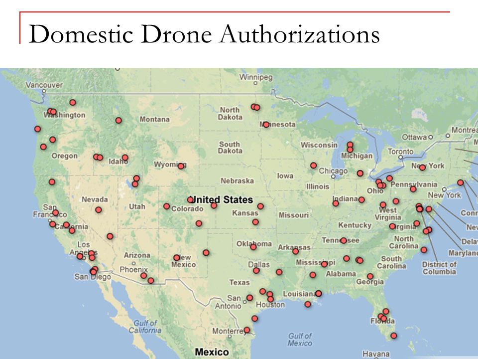 Domestic Drone Authorizations