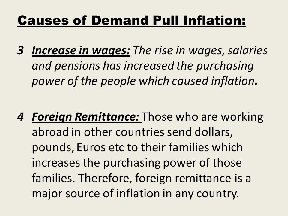 causes of inflation in a country