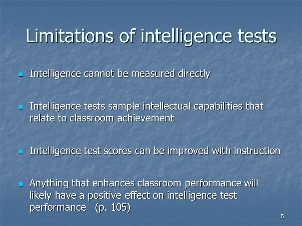 Understanding the Limitations of IQ Testing — Eightify