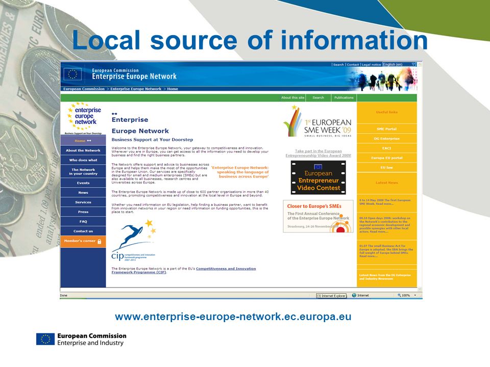 Local source of information