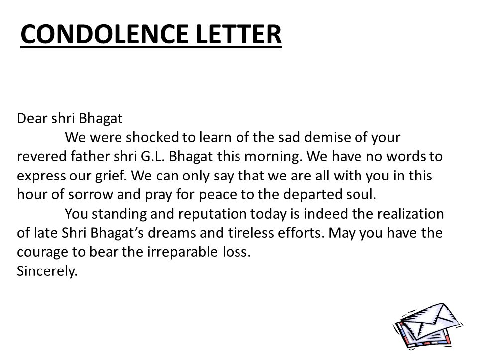 Condolences Letter To Client from images.slideplayer.com