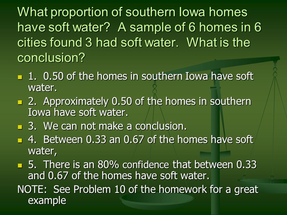 What proportion of southern Iowa homes have soft water.