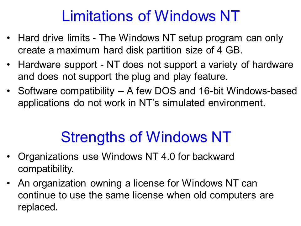 Overview Introduction to Windows NT Workstation 4.0. Installing Windows NT  Workstation 4.0. Customizing and managing NT Workstation 4.0. Managing  Windows. - ppt download