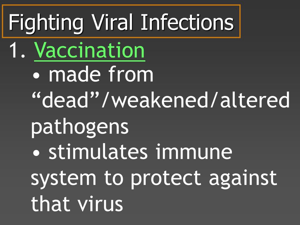 Fighting Viral Infections 1.