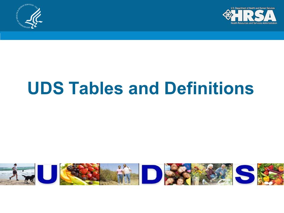 UDS Tables and Definitions