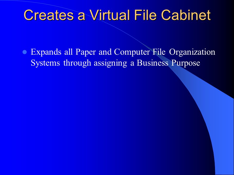 With Document File Image Management Creates A Virtual File