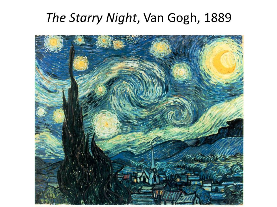 The Starry Night, Van Gogh, 1889