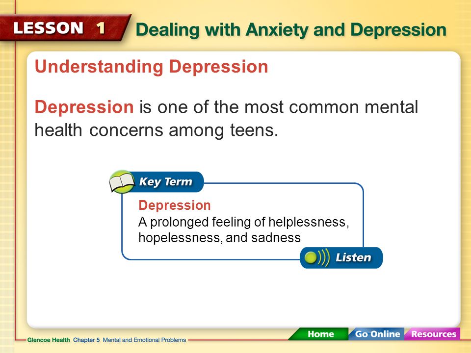 Understanding Depression Depression can linger or be severe enough to disrupt daily activities.