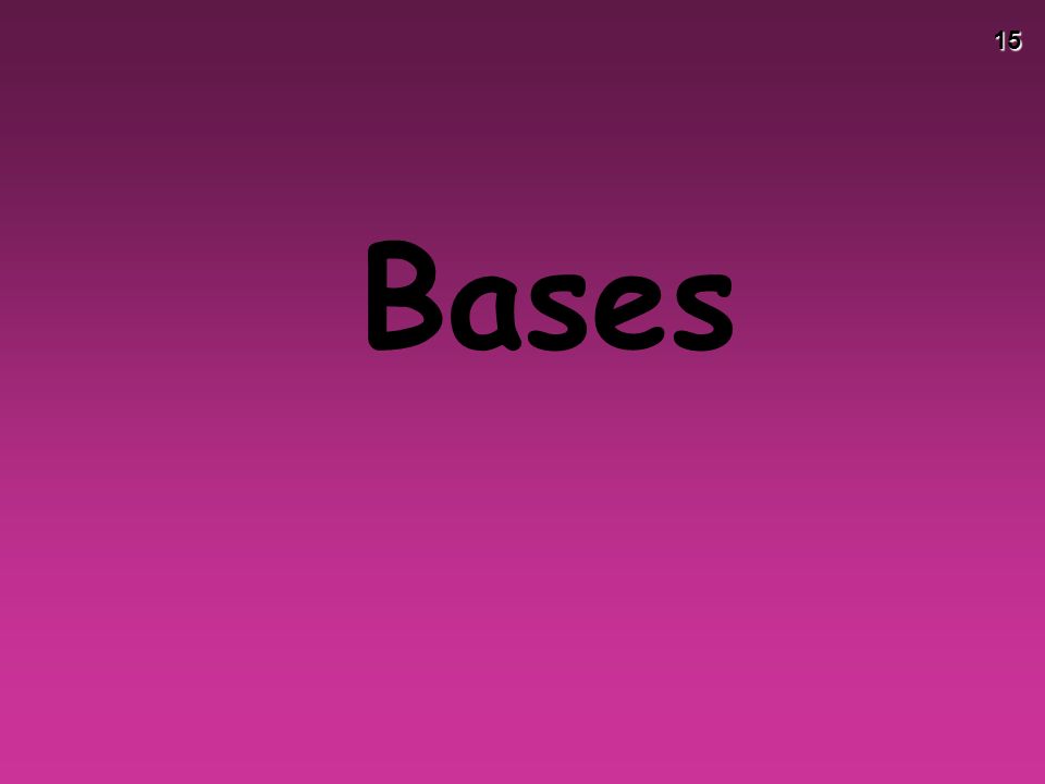15 Bases