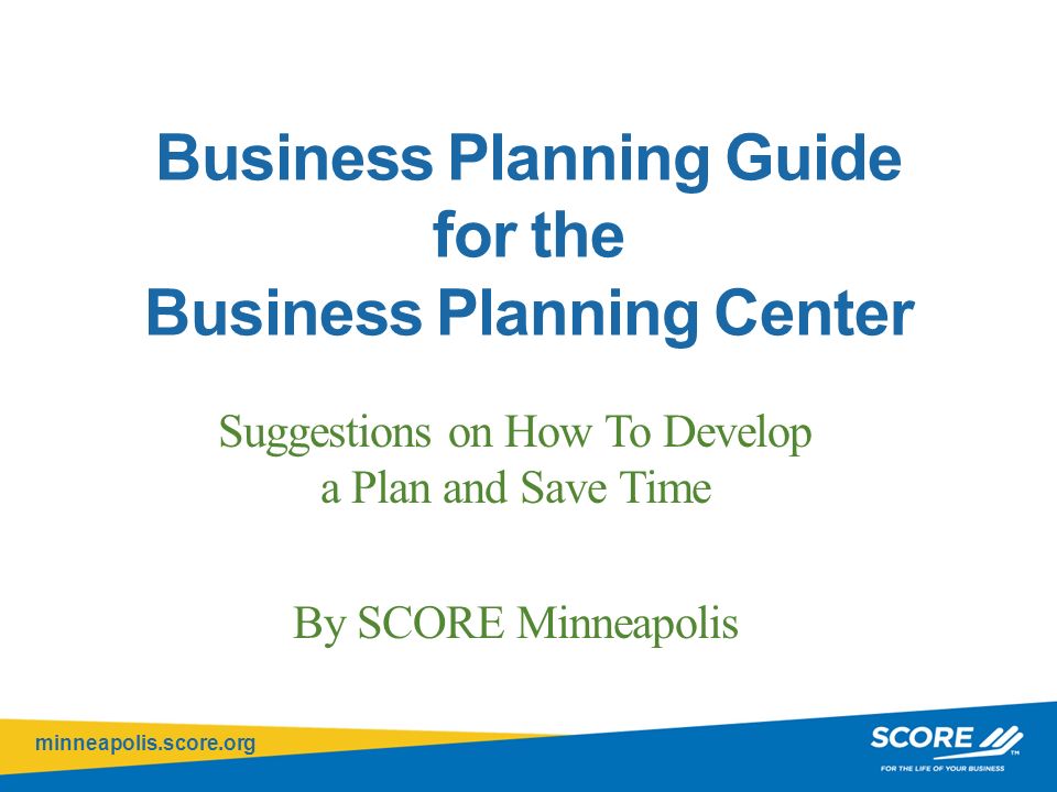 the business planning guide