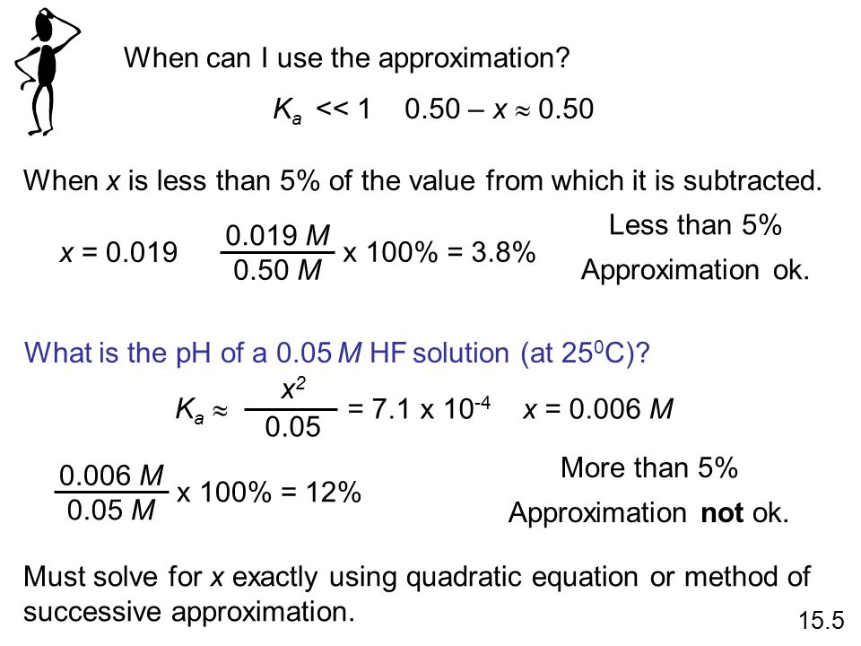 When can I use the approximation.
