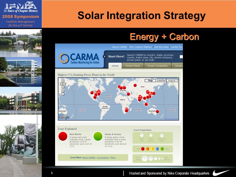 1 Solar Integration Strategy | Hosted and Sponsored by Nike Corporate  Headquarters 25 Years of Chapter History 2008 Symposium Facilities  Management for. - ppt download