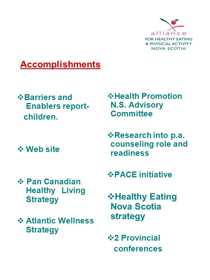 Accomplishments  Barriers and Enablers report- children.