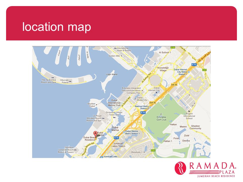 B Ramada Plaza Jumeirah Beach Residence Headline B Location