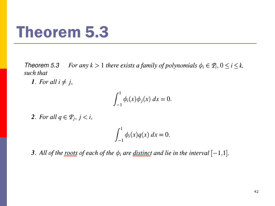 42 Theorem 5.3