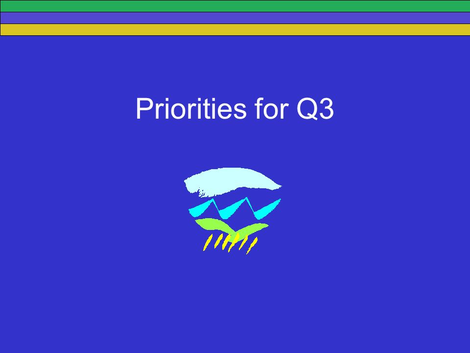 Priorities for Q3