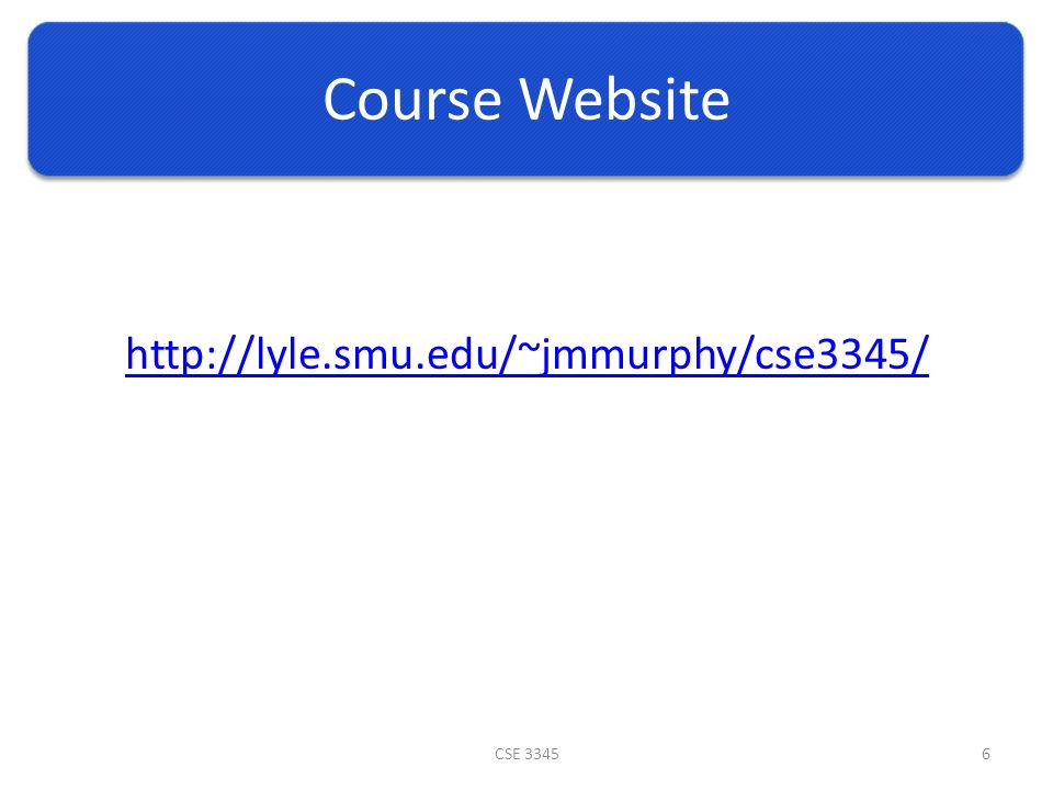 Course Website   CSE 33456