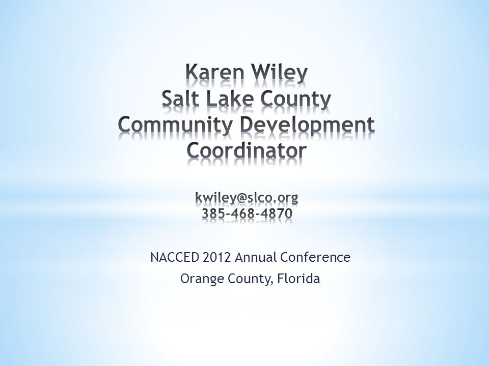 NACCED 2012 Annual Conference Orange County, Florida