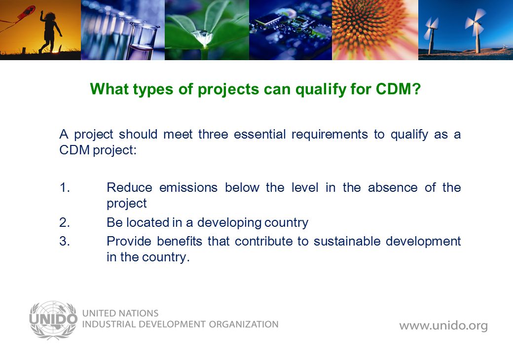 What types of projects can qualify for CDM.