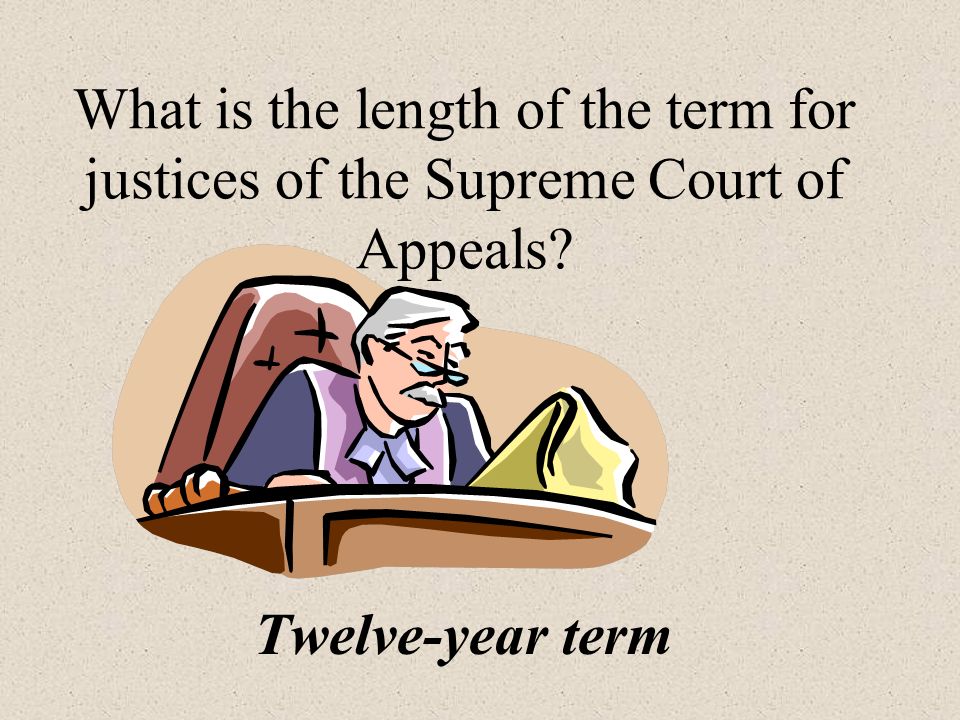 What is the length of the term for justices of the Supreme Court of Appeals Twelve-year term