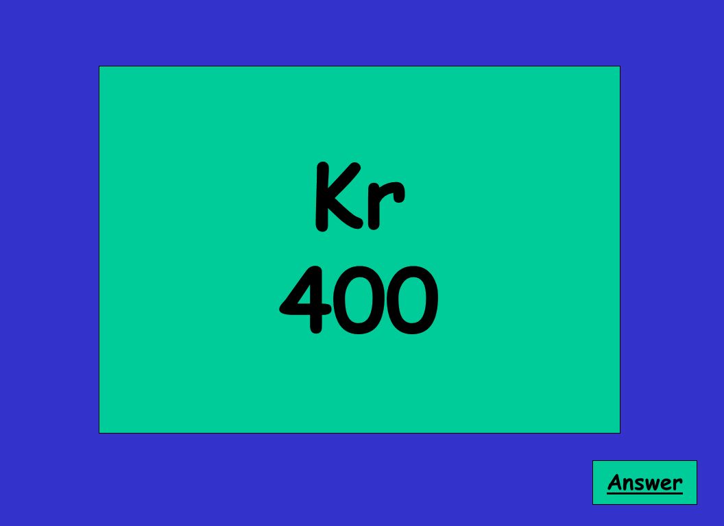 Kr 400 Answer
