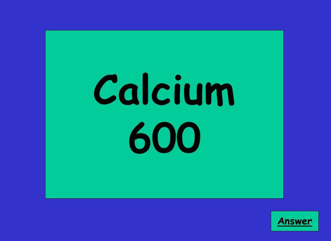 Calcium 600 Answer