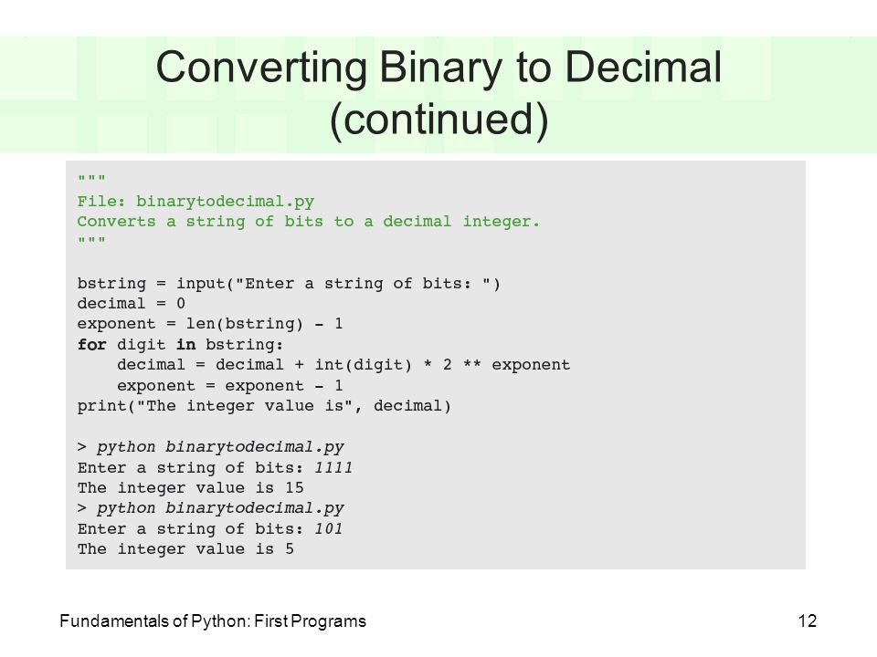Fundamentals Of Python First Programs Chapter 4 Number