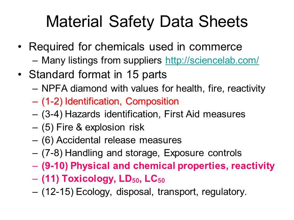 Msds Material Safety Data Sheets How Toxic Is That Chemical If A Child Swallows It What Do I Do A Pakistani Woman Recently Drank Household Bleach How Ppt Download