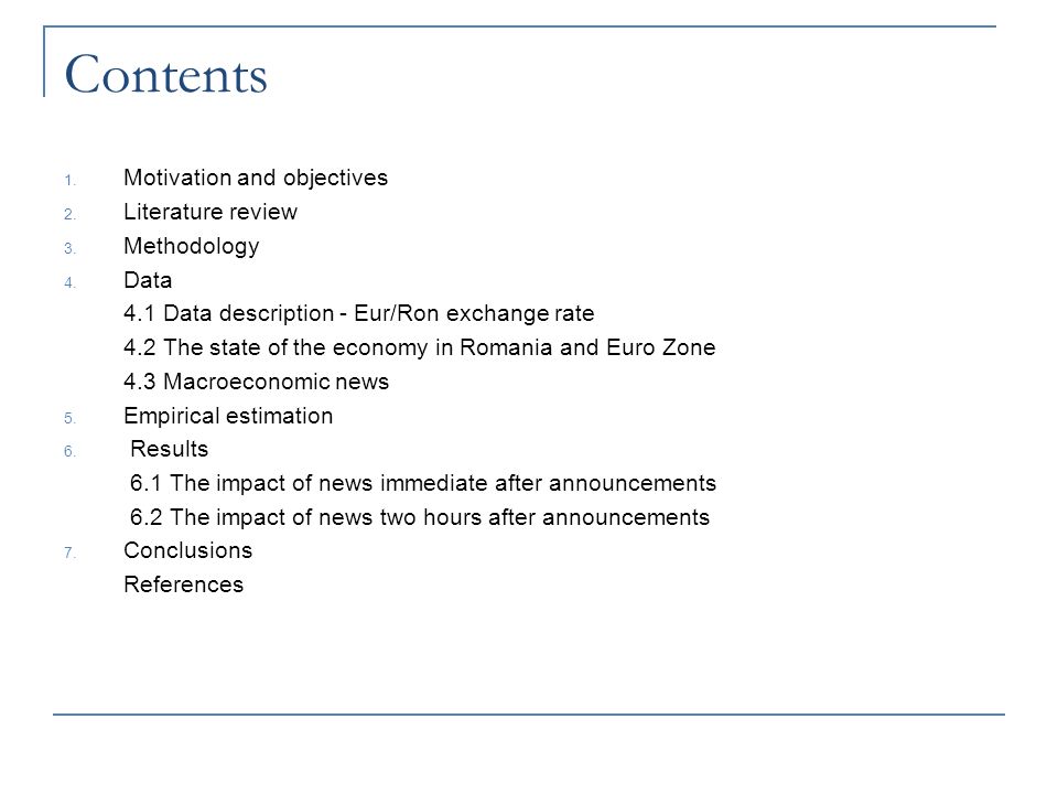 The Impact Of Macroeconomic News On Exchange Rate Volatility Msc Exchange Rate Volatility